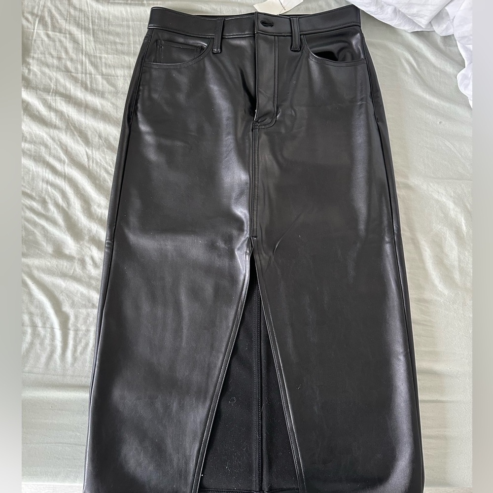 Faux Leather Skirt